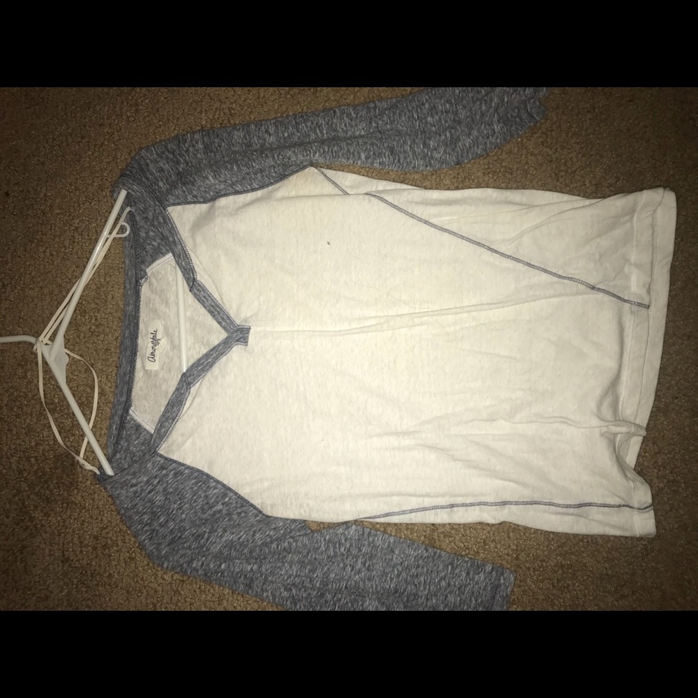 Baseball tee - blue and white